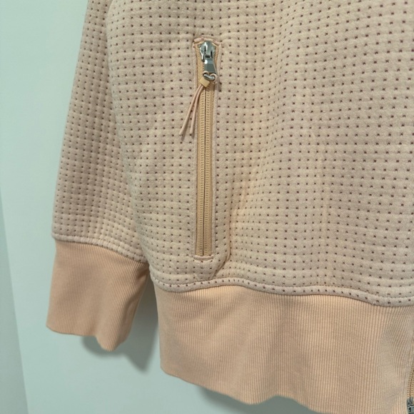 GAP Pink dotted zip up hoodie. - Picture 3 of 5